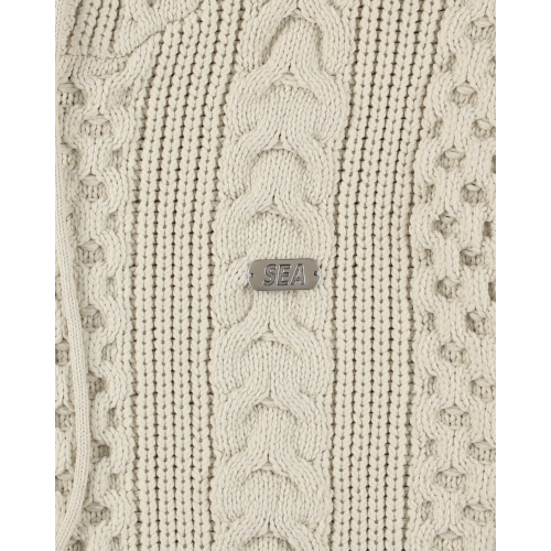 WIND AND SEA / Cable Knit Hooded Sweater | KNOW...