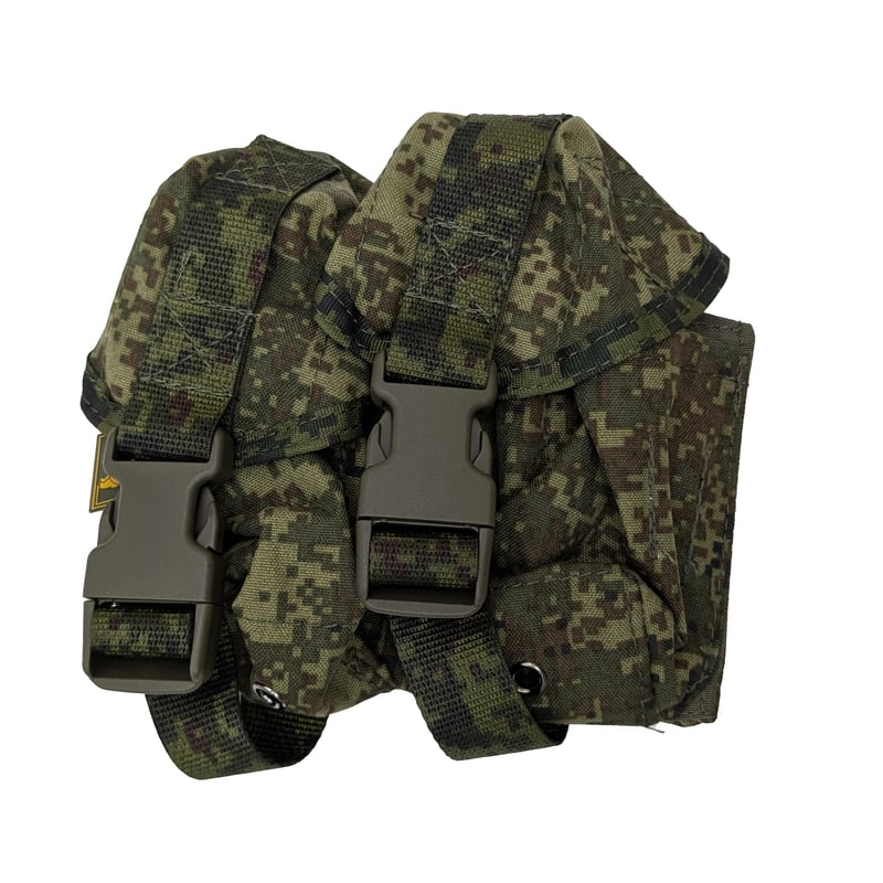 LEM製　グレネードポーチ（ダブル）　陸自迷彩　2個セット LEM製 グレネードポーチ（ダブル） 陸自迷彩 2個セット LEM製