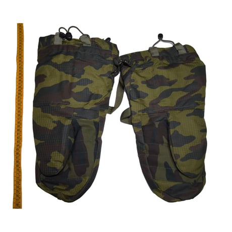 ロシア連邦軍 官給品 フローラ迷彩 冬季用 二つ指 オーバー グローブ 手袋