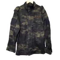SOBR放出 官給品 Black Moss迷彩 戦闘服 上下セット  パッチ付き