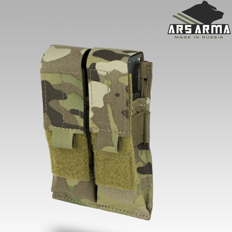 ArsArma製 2連 ハンドガンマガジンポーチ molle 各迷彩
