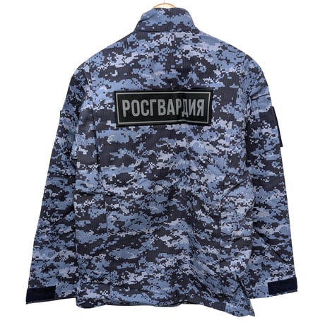 Rosgvardia 官給品 Синяя точка迷彩 戦闘服 上下セット パッチ付き