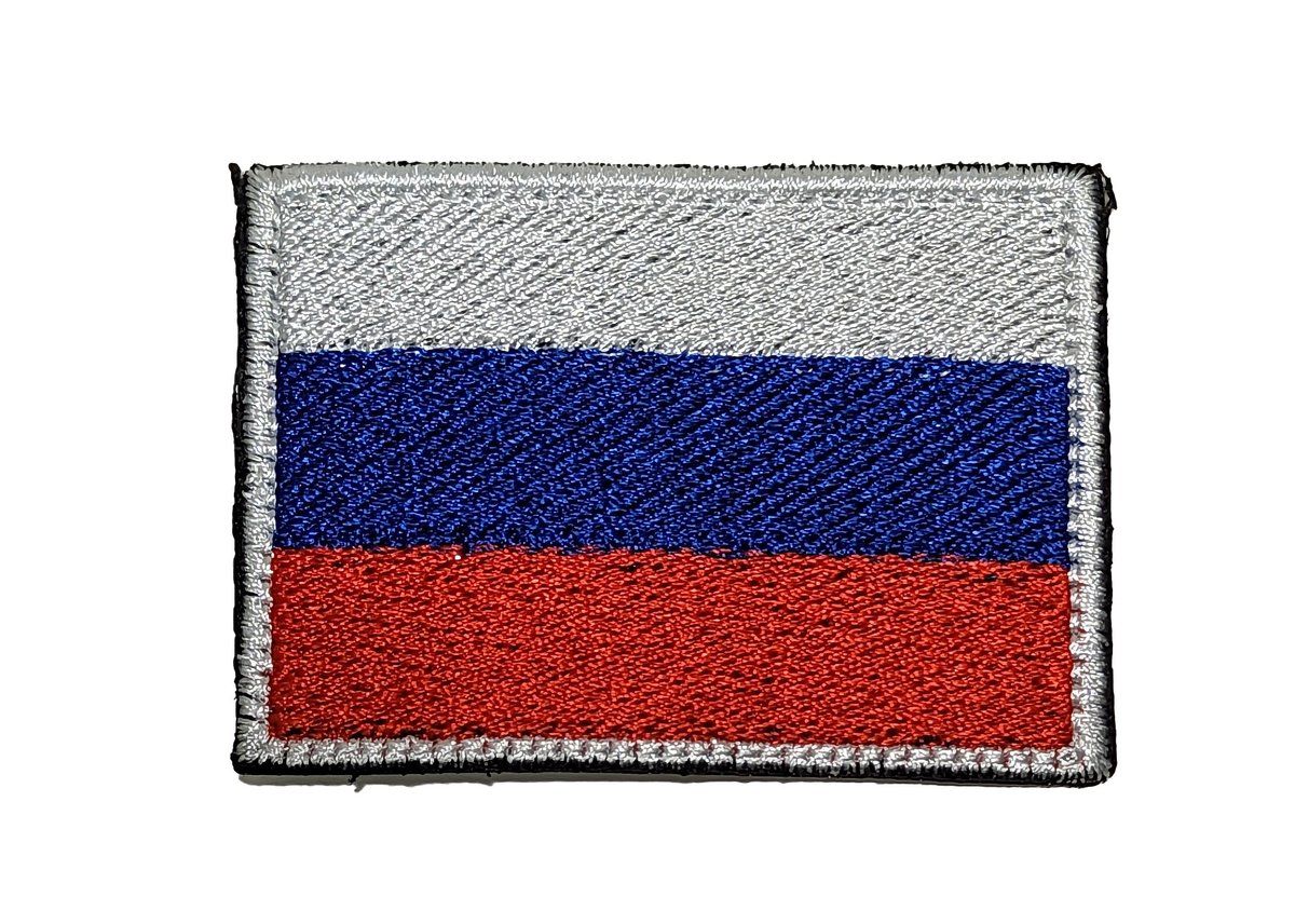 ロシア製 ロシアフラッグパッチ ベルクロ付き カラー