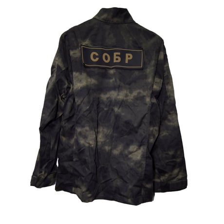 SOBR放出 官給品 Black Moss迷彩 戦闘服 上下セット  パッチ付き