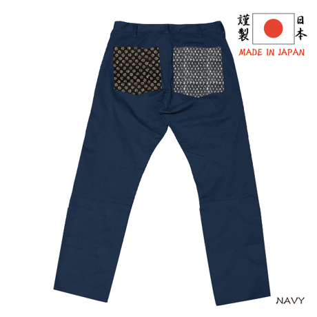 日本製ストレッチストレートパンツ　Stretch straight pants made in Japan KJ-12602