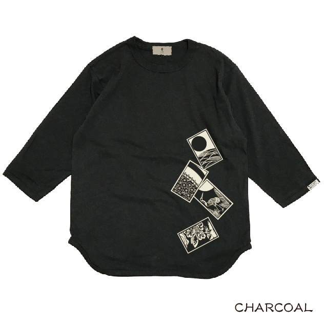 マンウィズ 花札ロンT ブラック XL Tシャツ HANAFUDA LONG フェス会場にてご好評の花札ロンT&ウォールTシャツが、2024.05
