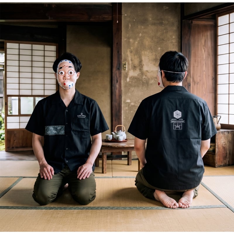 畳の開襟シャツ Tatami Open-Collar Shirt KJ-62401 | 喜人