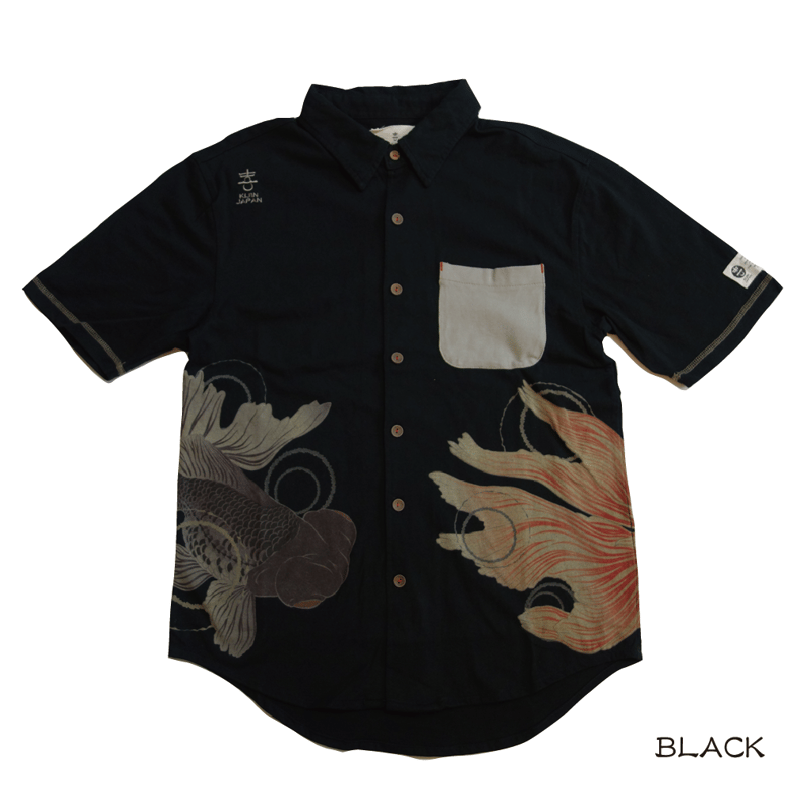 金魚と出目金のカットシャツ KJ91404 | 喜人公式オンラインショップ