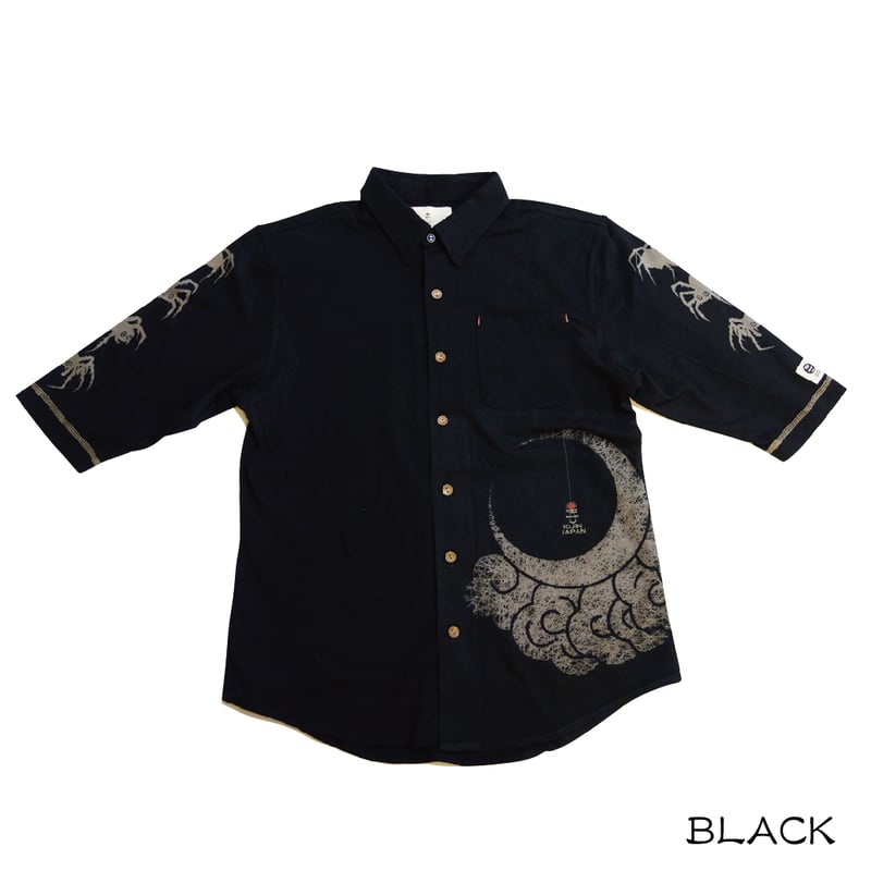 蜘蛛雲七分丈カットソーシャツ KJ81409 | 喜人公式オンラインショップ