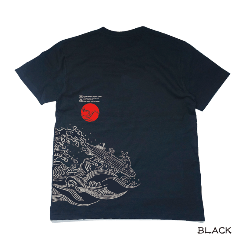 うしろうしろ！！波乗りT Behind You! Surf T-shirt KJ-62004