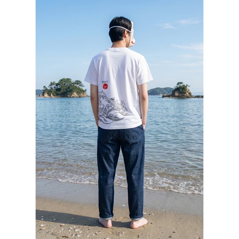 うしろうしろ！！波乗りT Behind You! Surf T-shirt KJ-62004