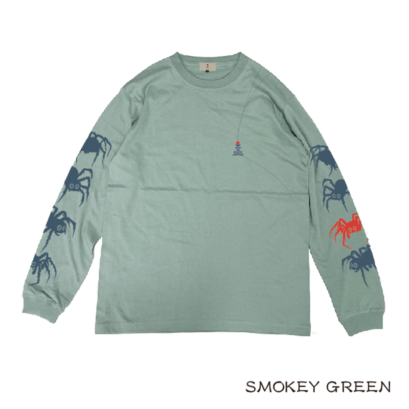 月に蜘蛛ロン T Spider on the moon long T-shirt KJ-22