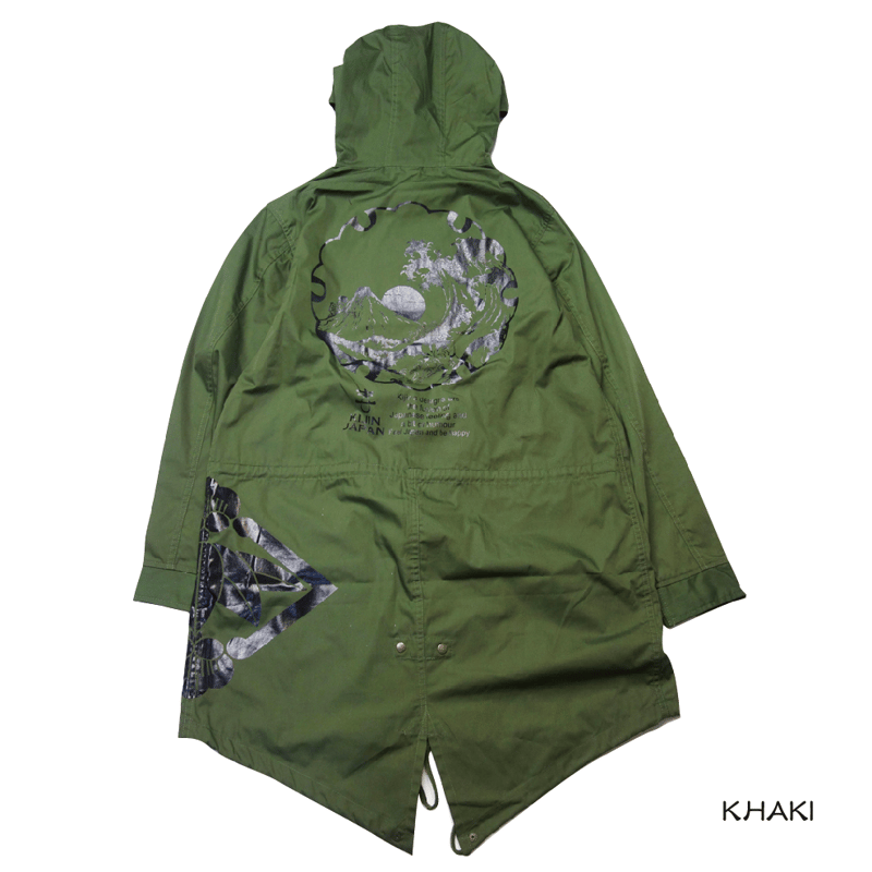 ロエン×エピローグチャント　コラボ　スカルデザイン　　モッズコート　1 S 波富士のモッズコート KJ-91805 | 喜人公式オンラインショップ
