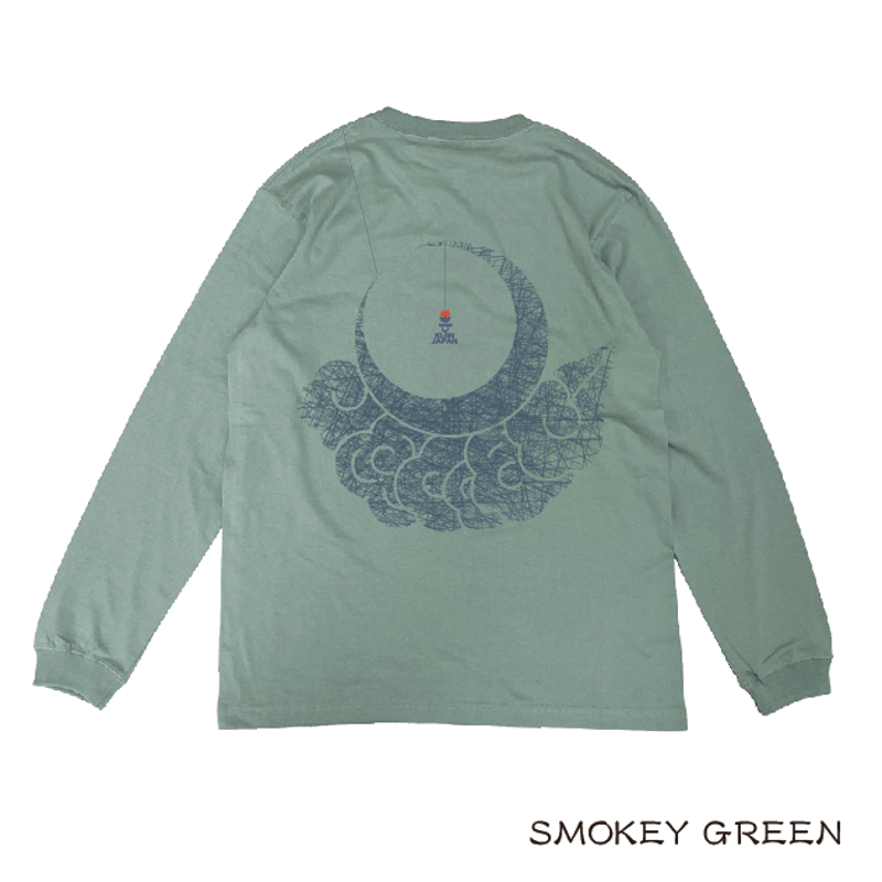 月に蜘蛛ロン T Spider on the moon long T-shirt KJ-22