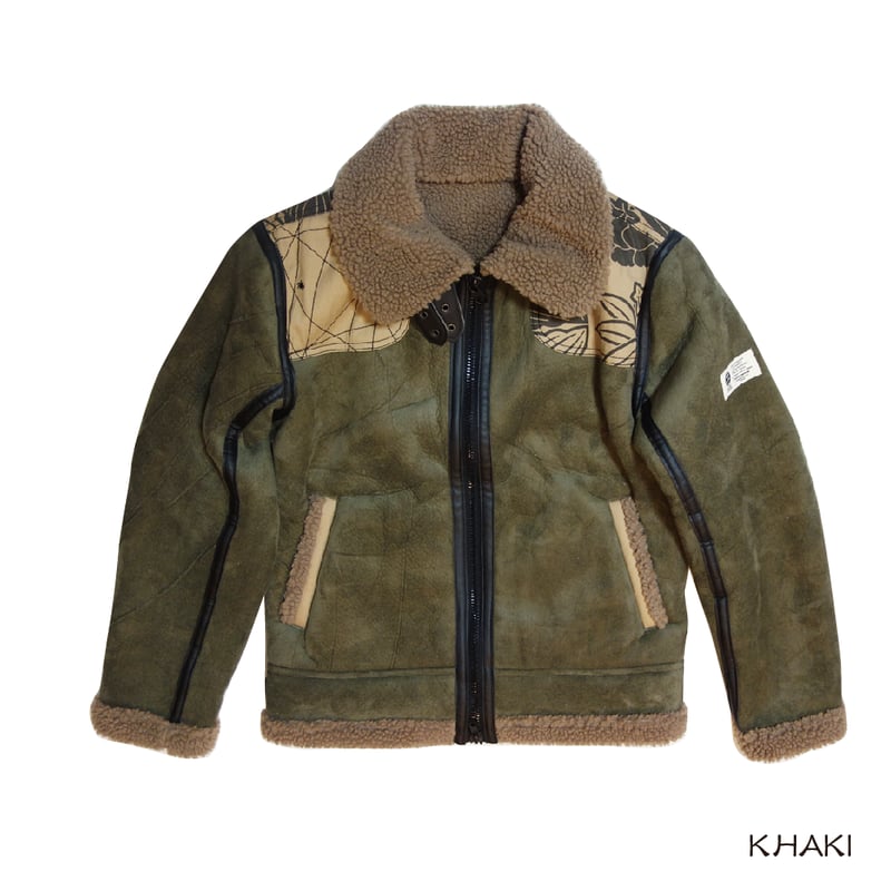 家紋ムートンD-1ジャケット KJ-71808 | 喜人公式オンラインショップ