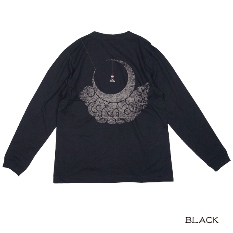 月に蜘蛛ロン T Spider on the moon long T-shirt KJ-22