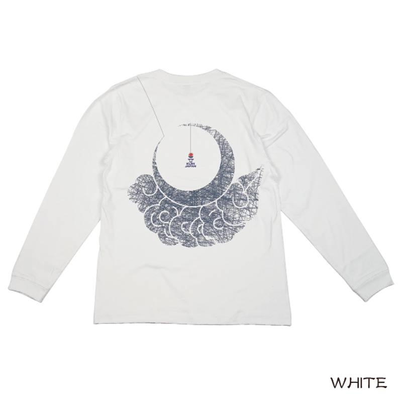 月に蜘蛛ロン T Spider on the moon long T-shirt KJ-22