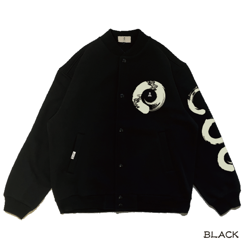 円相スウェットスタジャン Enso sweatshirt jacket KJ-42501 |