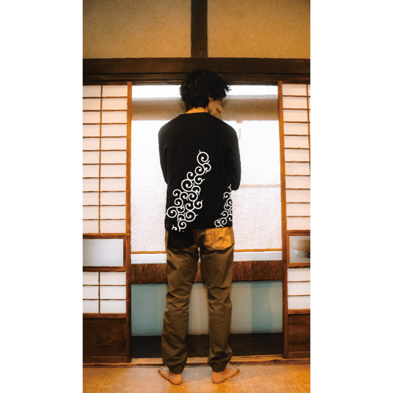 唐草ロンT Arabesque long T-shirt KJ-52109 | 喜人公式オ