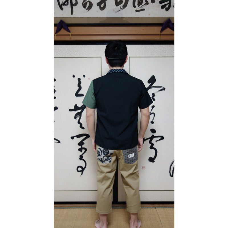 江戸の切り替え開襟シャツ KJ-02406 | 喜人公式オンラインショップ