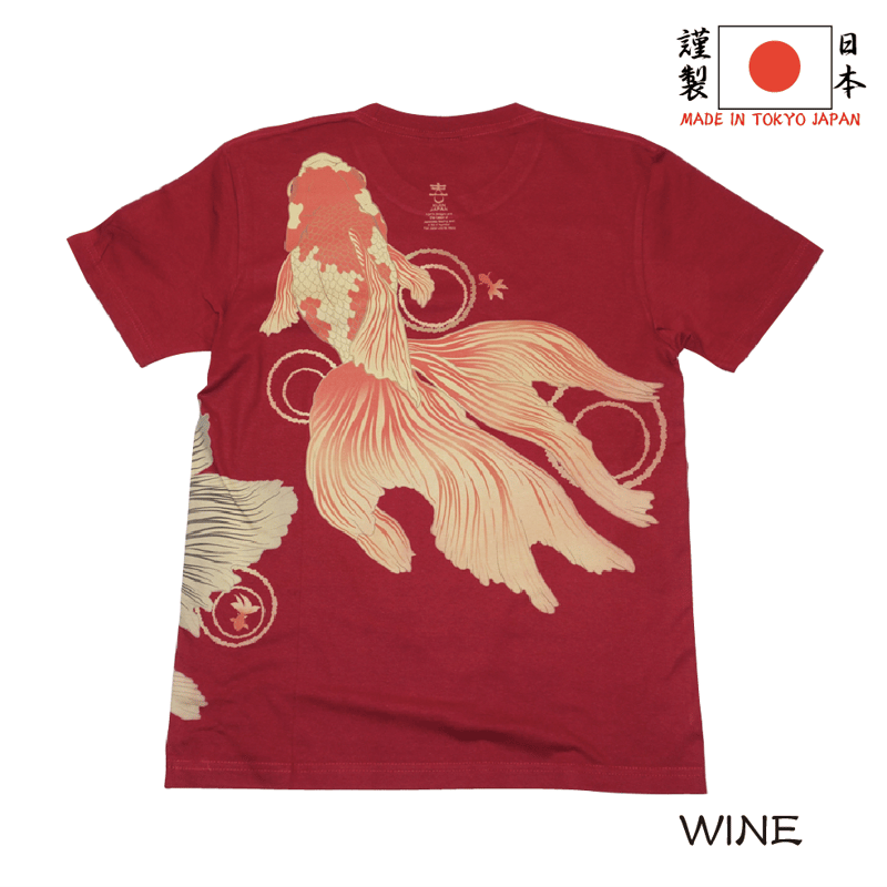 メガ金魚Tシャツ dynamic goldfish T-shirts KJ-02012 | 喜