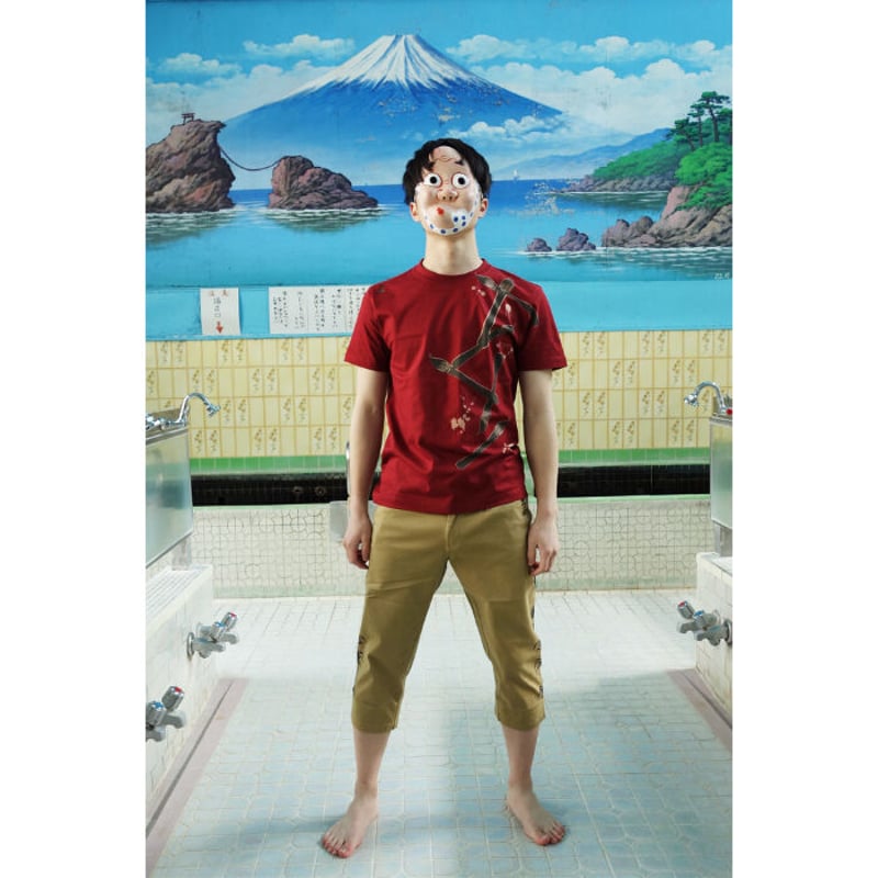 般若on達磨 Tシャツ Japanese-made Prajna on top of Daru 般若on達磨 Tシャツ Japanese-made Prajna on top of Daru