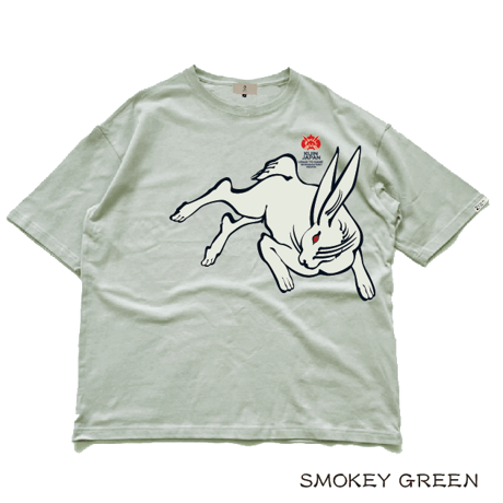 ウサギとカメのビッグ T　rabbit and turtle big T-shirt  KJ-32007