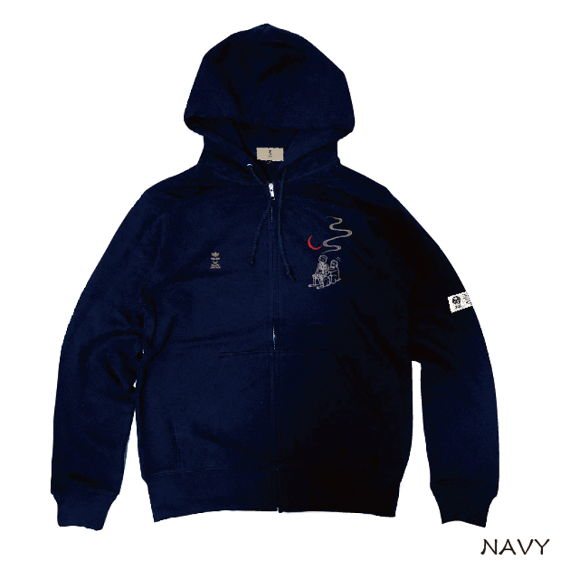 露天風呂ジップパーカー Open-air bath zip hoodie KJ-32303 |