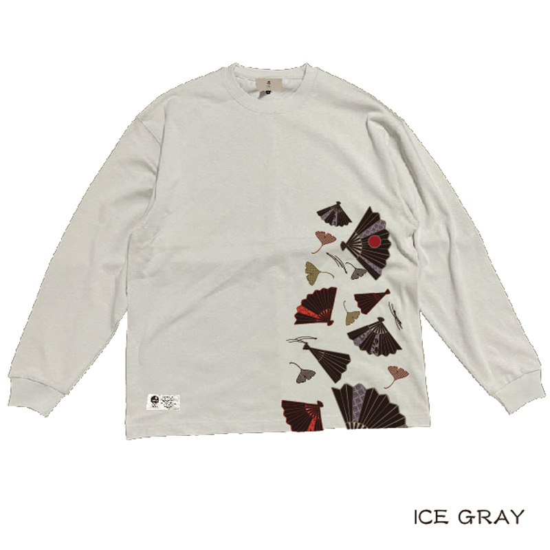 銀杏扇のヘビービッグロンT Ginkgo fan heavy big long sleeve