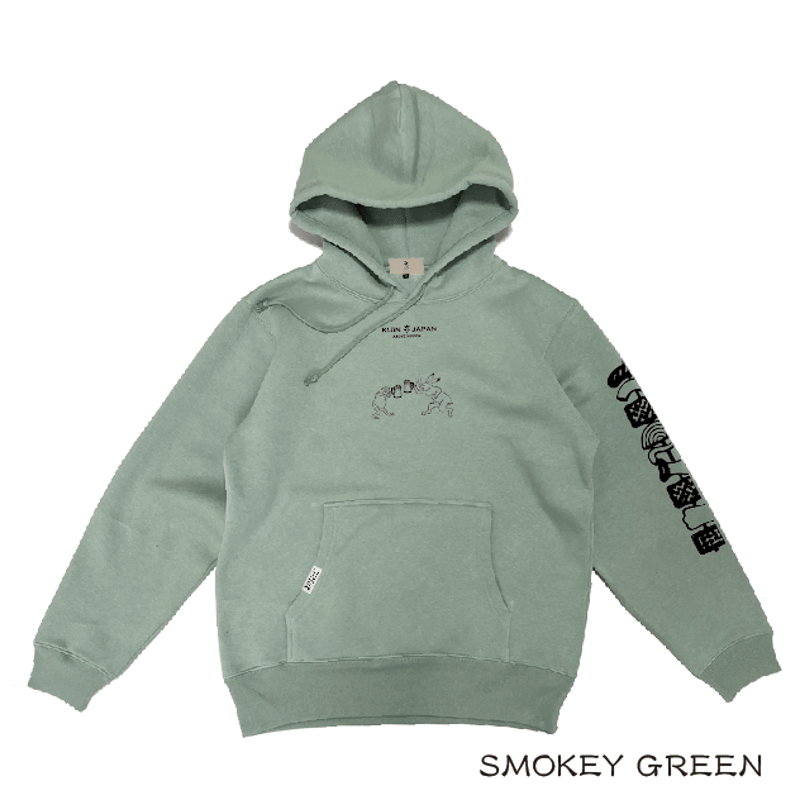 みんなでBBQ裏起毛プルパーカー BBQ for everyone Pull hoodie
