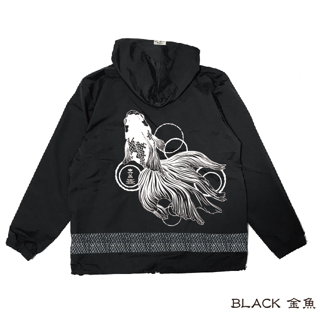 金魚ストレッチシルキーナイロンパーカー Goldfish Stretch