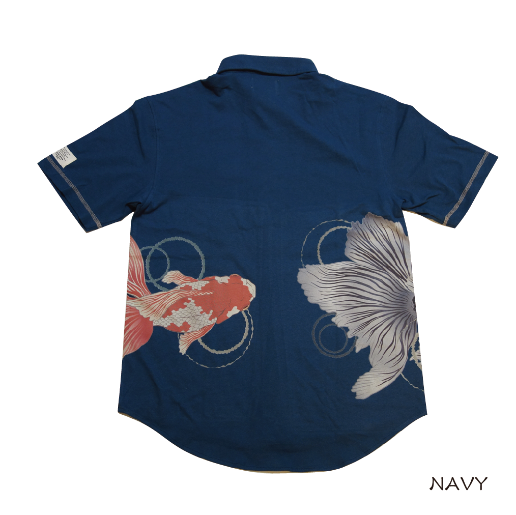 金魚と出目金のカットシャツ KJ91404 | 喜人公式オンラインショップ