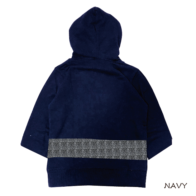 和の七分袖プルパーカー Japanese three-quarter length sleev