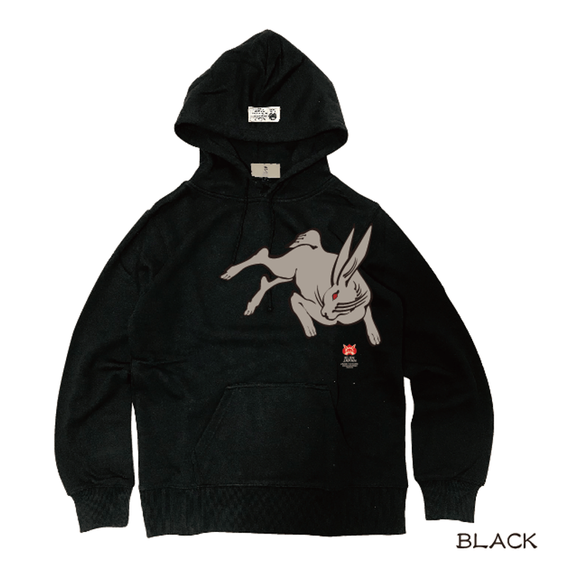 ウサギと亀のプルパーカー rabbit and turtle pull hoodie KJ-2