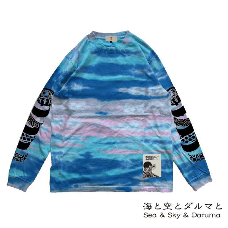 自然にダルマなタイダイロンT Naturally Daruma-san Tie Dy long