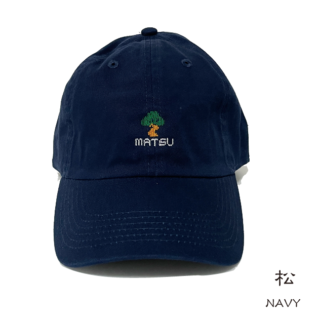 松キャップ(ドット絵風刺繍) Pine cap (dot painting style) |