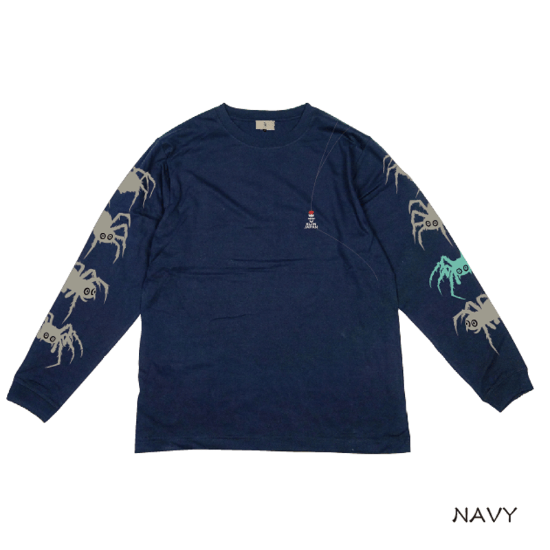 月に蜘蛛ロン T Spider on the moon long T-shirt KJ-22