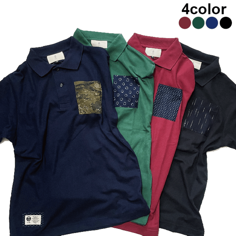 kolor ポロシャツ 鹿の子 SizeMAX】OUTDOOR 襟裏プリント鹿の子ポロシャツ【AOKI公式通販】