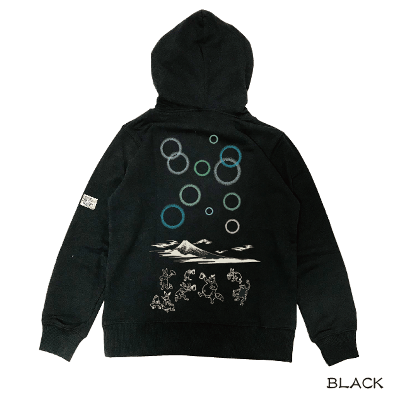 秋から冬の裏起毛ジップパーカーFleece-lined zip hoodie for aut