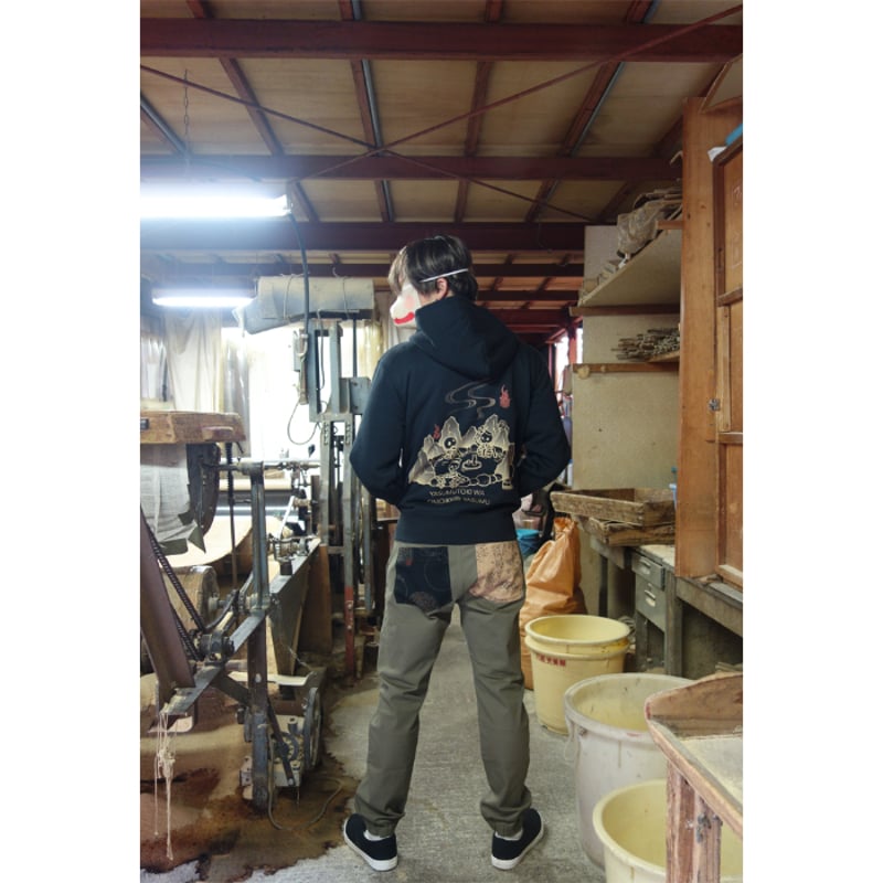 露天風呂ジップパーカー Open-air bath zip hoodie KJ-32303 |