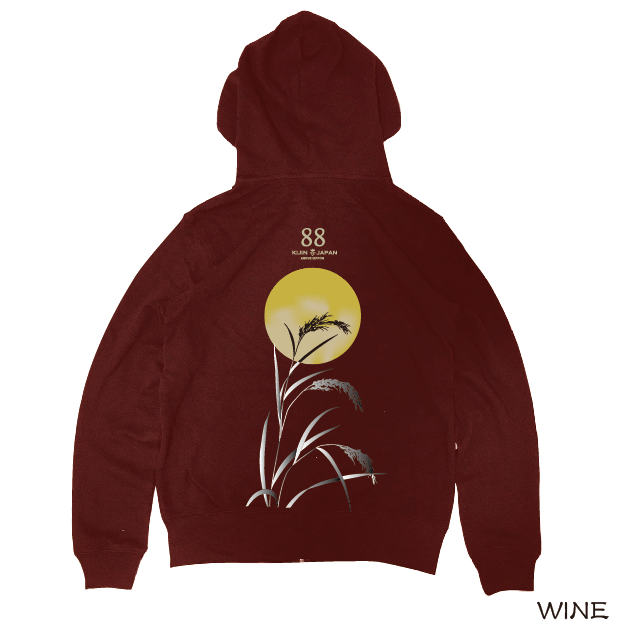 こうべを垂れるジップパーカー Ear of rice zip hoodie KJ-32301 