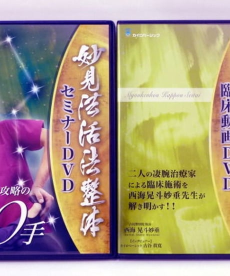 【妙見法活法整体セミナー 下肢攻略の30手】西海晃斗 整体 手技DVD 治療院マーケティング研究所