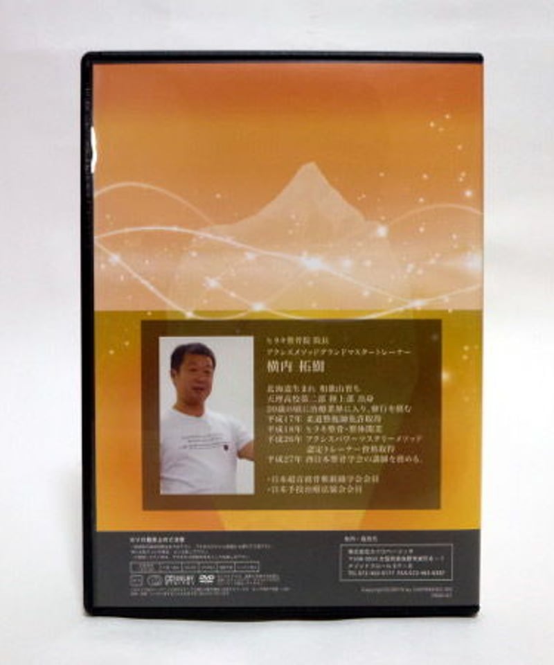 整体DVD【心身療術整体DVD】【芯整療法】横内拓樹