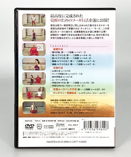 【クンダリーニ・ヨーガ 身体覚醒の秘法】成瀬雅春 整体 手技DVD BABジャパン