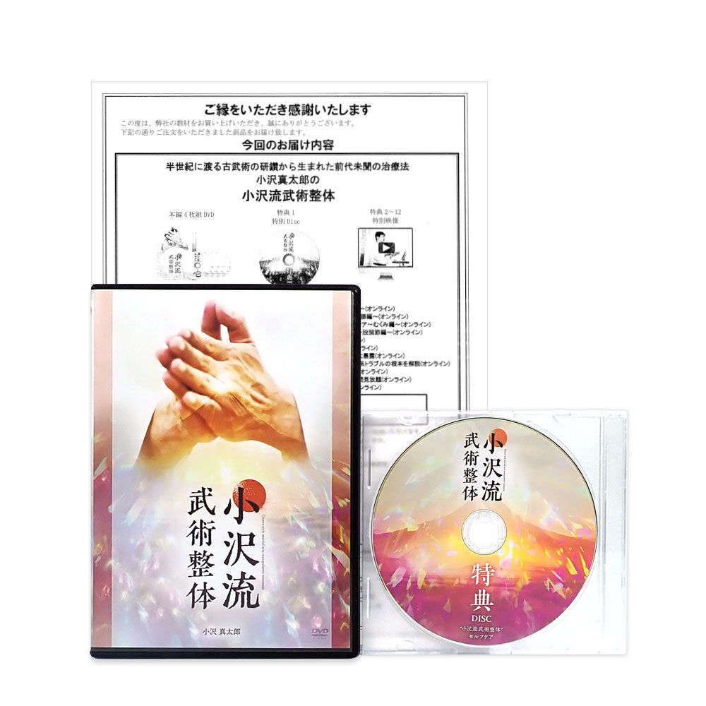 小沢流武術整体】小沢真太郎 整体DVD 手技DVD 治療院マーケティング