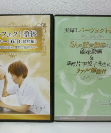 パーフェクト整体セミナー DVD 〈腰痛編〉　片平悦子　整体DVD　手技DVD　カイロベーシック