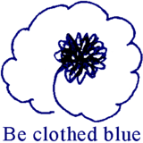 Be clothed blue