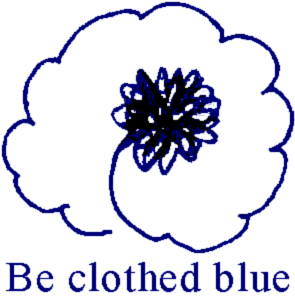 Be clothed blue