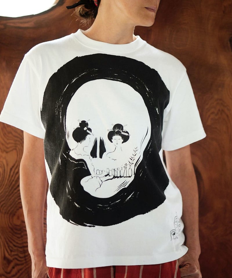 T-shirt 鏡の女髑髏風 GIRL IN THE MIRROR | 西岡ペンシル | 公式