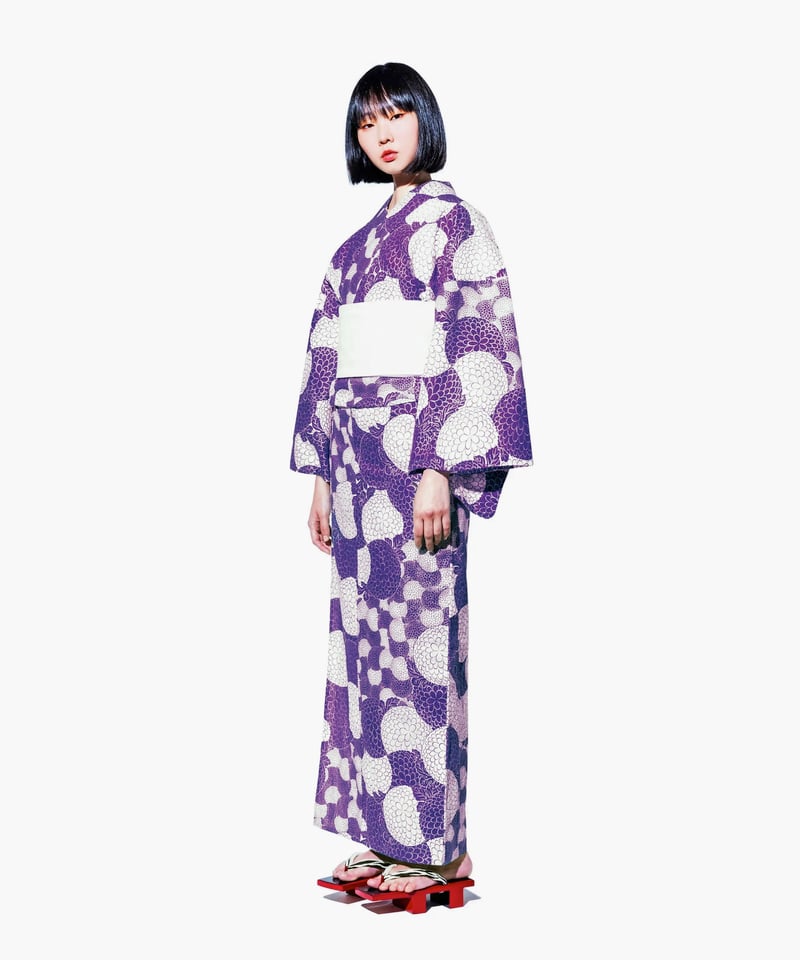 美品未着用 着物“空色×菊でポンポンを持って誰かを応援する気分”色無地 T-21 美品未着用 着物“空色×菊でポンポンを持って誰かを応援